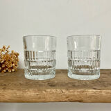 6 vintage Préfontaines whisky glasses