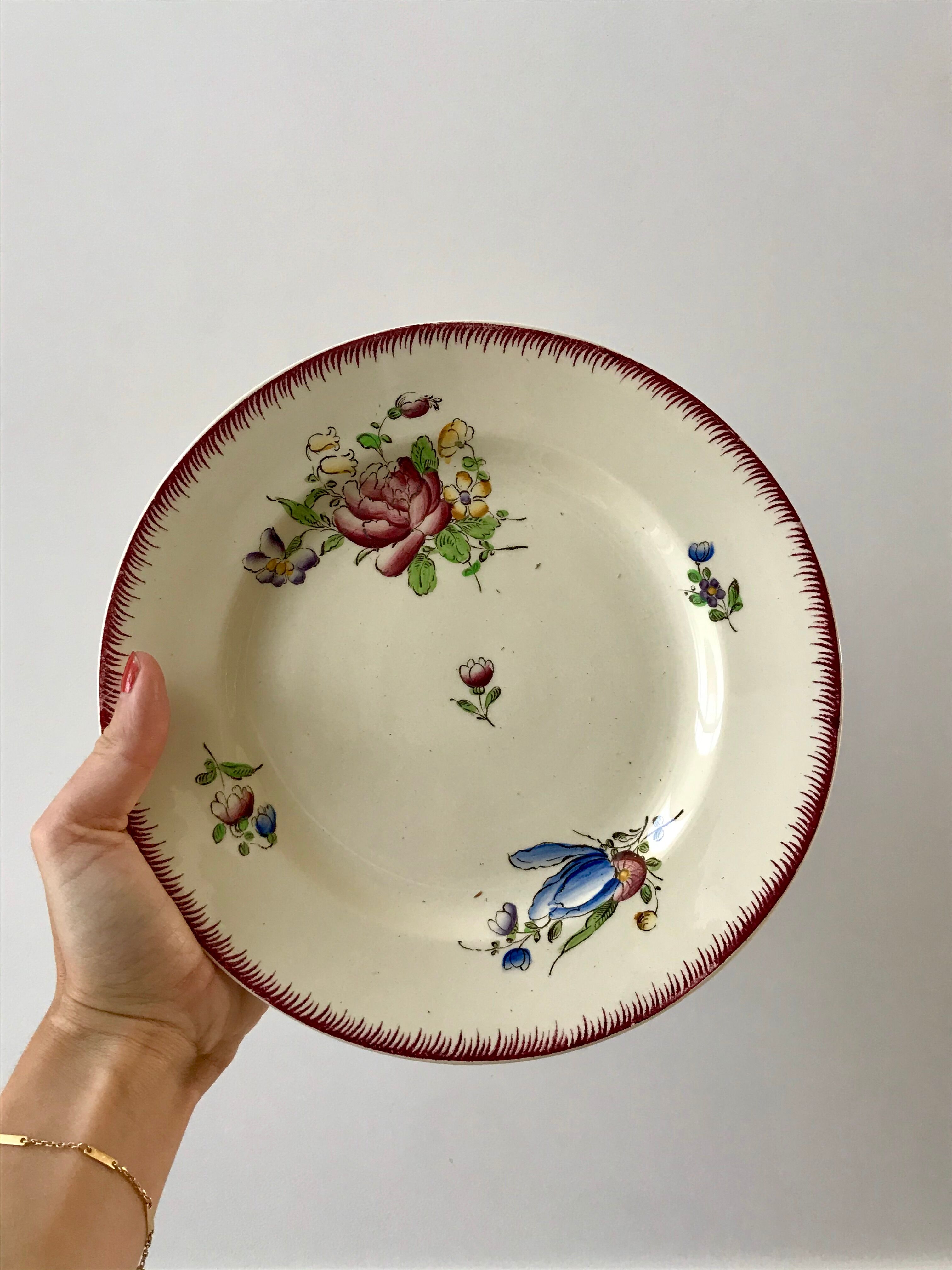 stocking compotier / serving dish Villeroy & Boch La Louvière Belgian manufacture in Iron Earth early