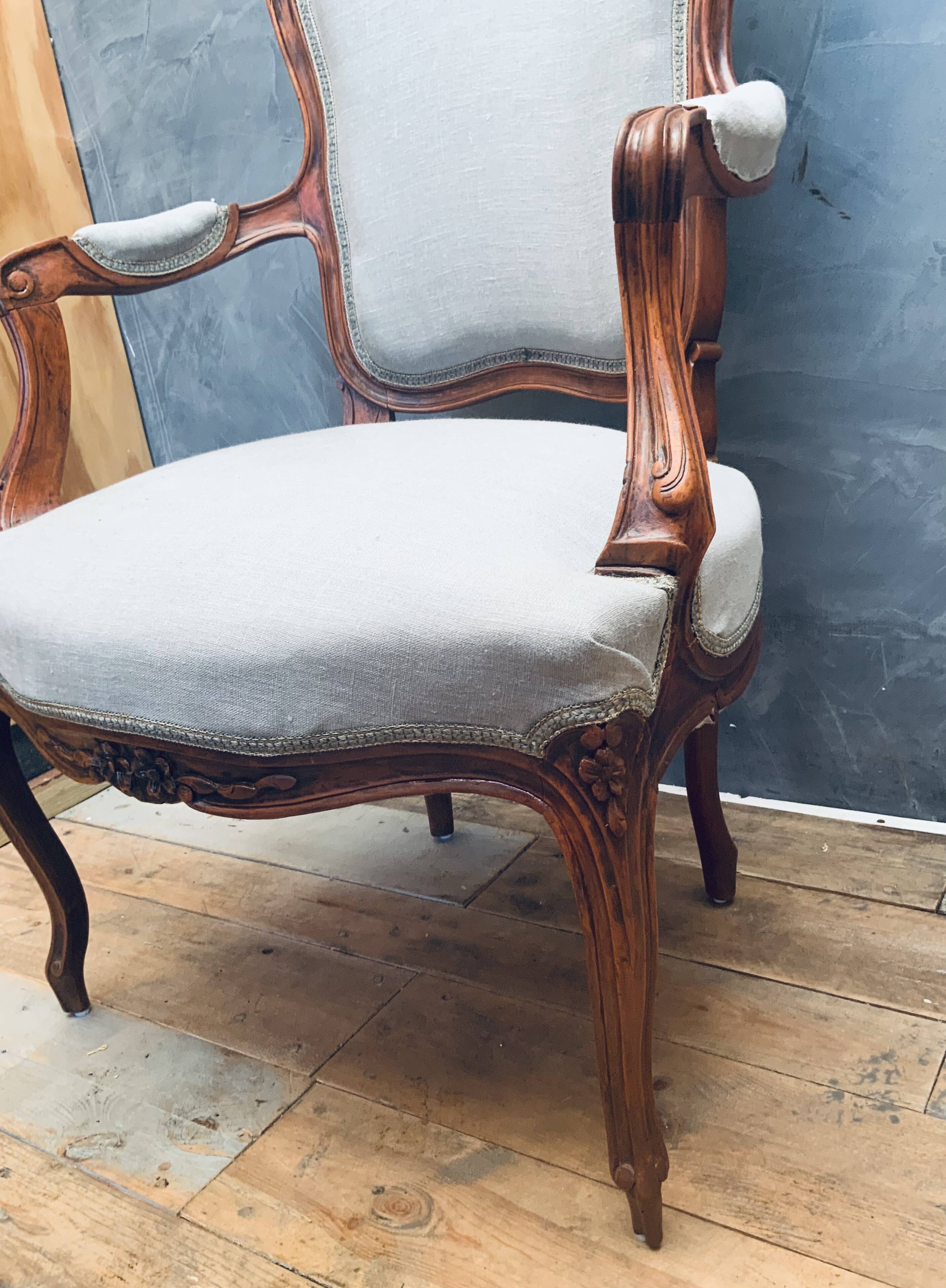 Antique 19th century armchair Louis XVI style