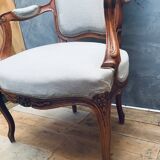 Fauteuil ancien du 19ème siècle de style Louis XVI