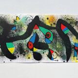 Joan Miró, “Surrealist Birds”. Vintage Litho 70s