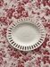 Dish in fine old earthenware, braided and openwork