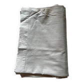 Large antique hemp linen cloth, hand-stitched.