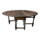 Large drop-leaf table in solid oak – English country style.