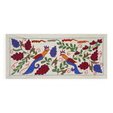 Vintage Turkish rug hand-knotted 44x96 cm