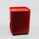 Module de rangement Kartell rouge design italien des années 70