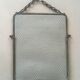 Large barber mirror to hang or lay 24x30cm