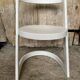 Old Baumann chair model Halfa white wood vintage 70s