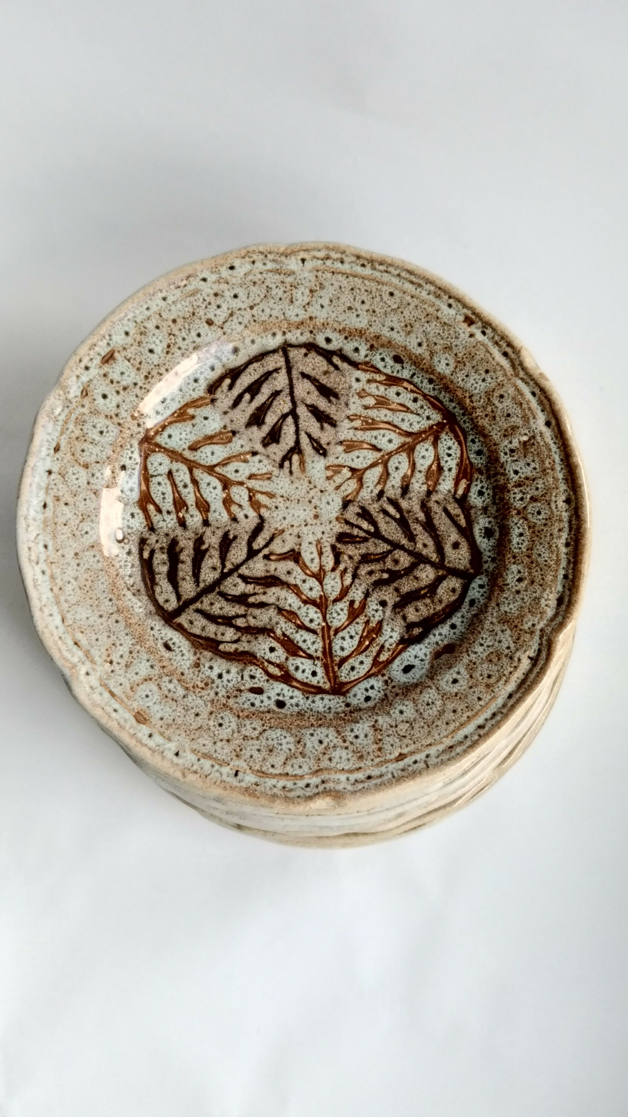 10 plates 1970 Japala Faïence de Pornic