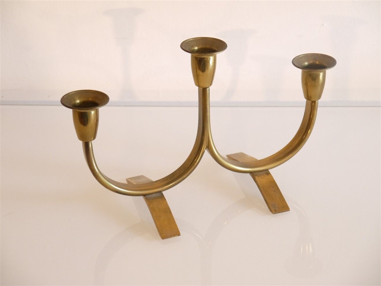 Vintage brass chandelier 1970