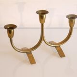 Vintage brass chandelier 1970