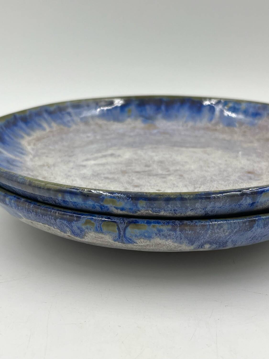 Set of 2 earthenware soup plates