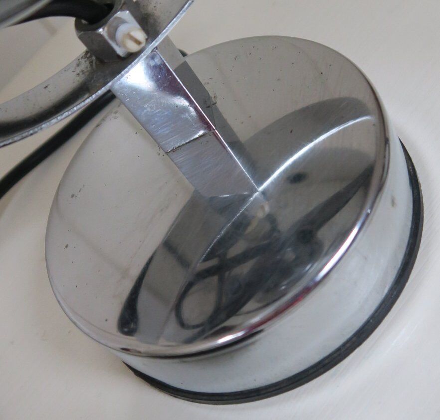 Chrome eye ball lamp