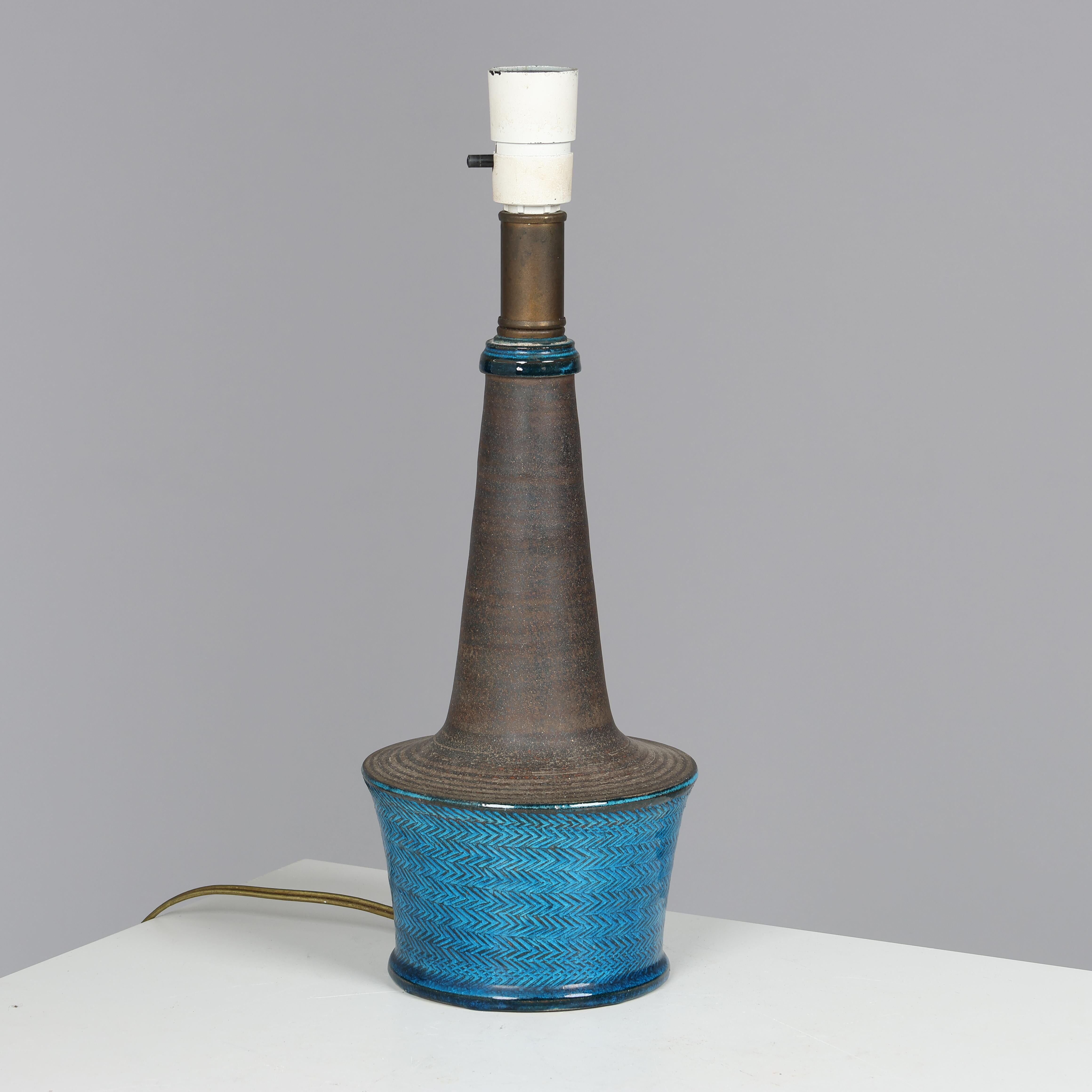Nils Kahler table lamp made in Næstved, Denmark 1960