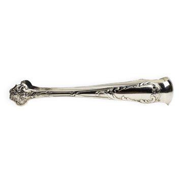 Pince à sucre Christofle en métal argenté, style Louis XV, XIXᵉ siècle