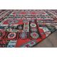 1970s Vintage Turkish Hand-Knotted Wool Cotton Red Area Rug 207x311