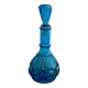Carafe en verre bleu vintage