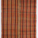 7x8 Burnt Red Area Kilim Rug, 200x240Cm Anatolian Kilim Rug