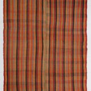 7x8 Burnt Red Area Kilim Rug, 200x240Cm Anatolian Kilim Rug
