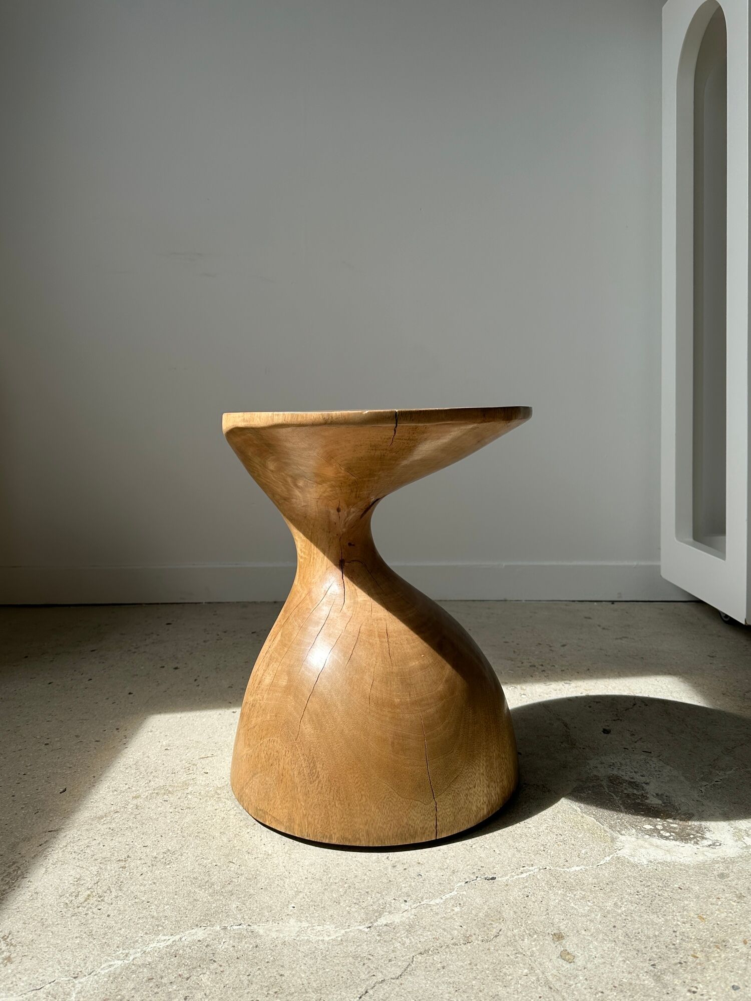 Solid wood sofa end