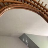 Vintage ortf rattan mirror