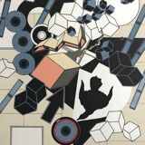 Original lithograph by Alain Le Yaouanc l'air 1978