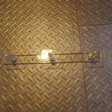 Vintage wall-mounted plexi coat rack