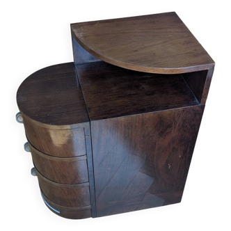 Cabinet Art déco arrondi à 3 tiroirs, années 30