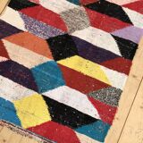 Moroccan Berber carpet Kilim Boucherouite 171x96cm