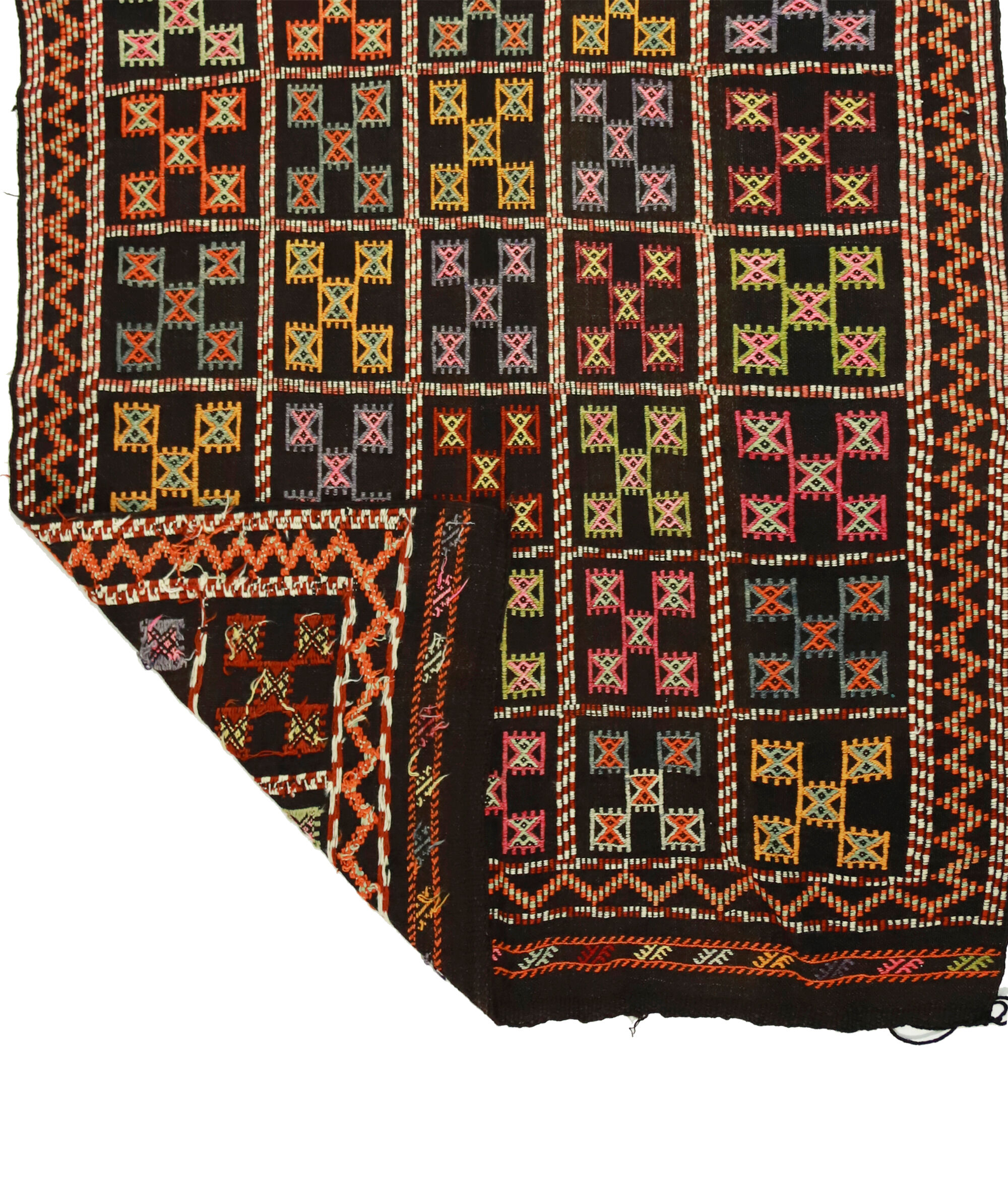 Anatolian handmade kilim rug 325 cm x 163 cm