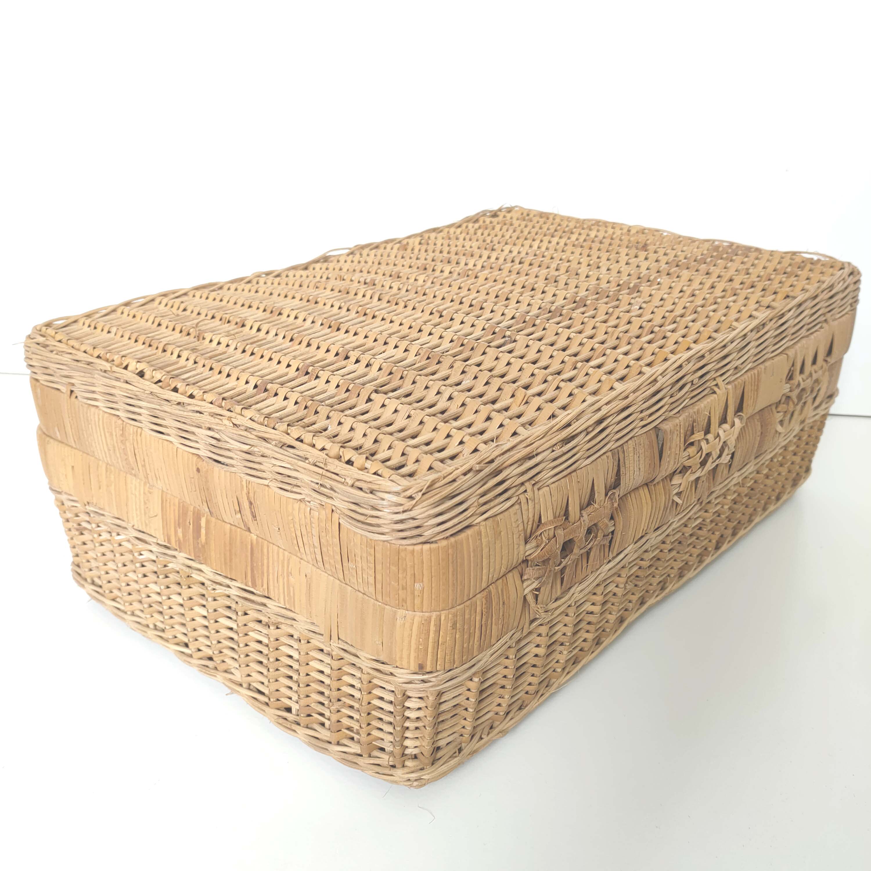 Rattan suitcase