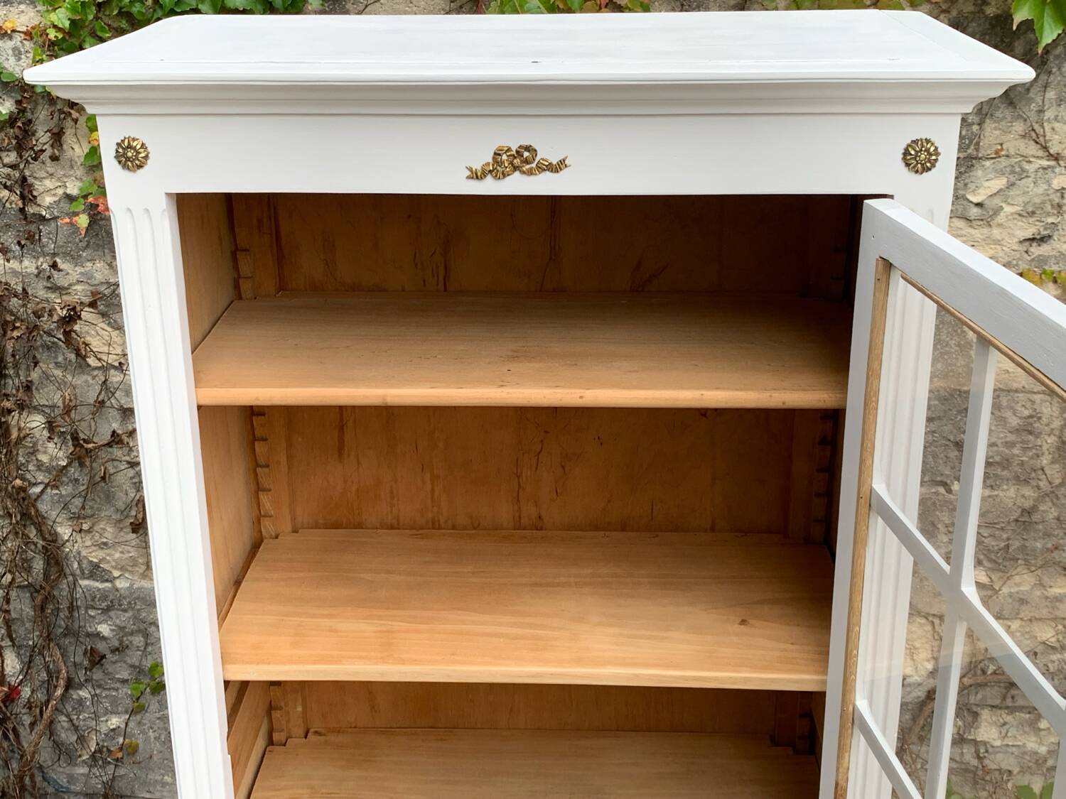 Antique Parisian glass cabinet H150