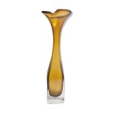 Vase soliflore Murano jaune orange