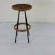 Original sixties rattan bar stool by Rohé Noordwolde Holland