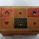 Card game BP Grimaud gilding collection card box leather box bridge