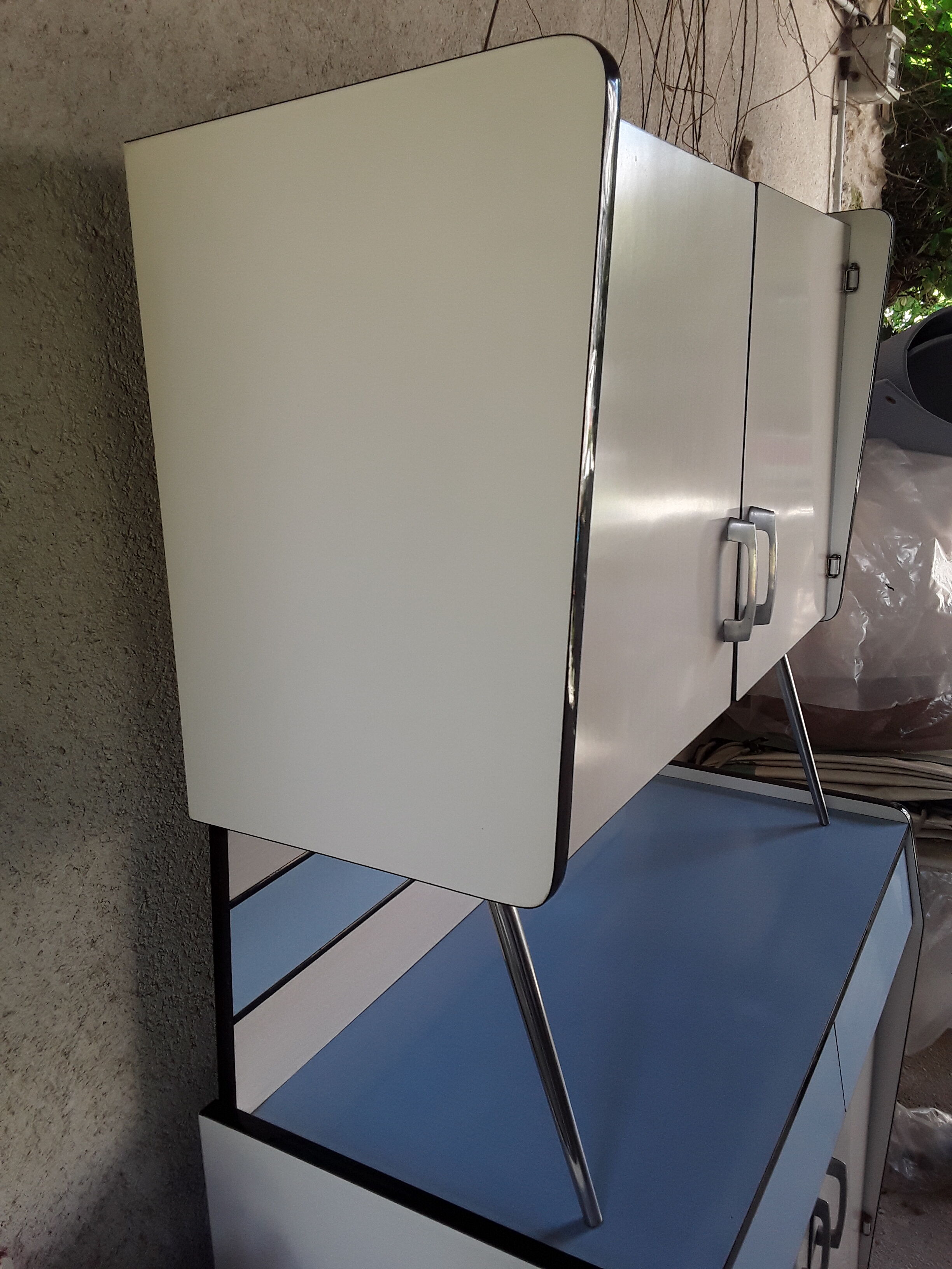 Vintage kitchen buffet in formica 60s/70s