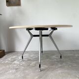 Tecno Nomos Round Table Brushed Metal