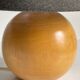 Solid wood ball lamp from the 70s