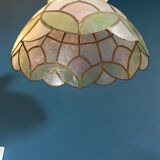 Mother-of-pearl pendant lamp