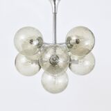 E. R. Nele Temde lustrous atomic chrome Sputnik Space Age pendant lamp tulip