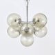 E. R. Nele Temde lustre atomic Sputnik chromé Space Age lampe suspendue tulipe