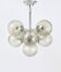 E. R. Nele Temde lustrous atomic chrome Sputnik Space Age pendant lamp tulip