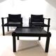Bofinger set of 2 Farmer lounge chairs with table by Gerd Lange, 1960