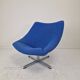 Artifort Oyster Lounge Chair With Cross Base by Pierre Paulin, 1960's