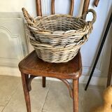 Pair of rattan baskets