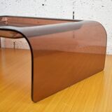 Vintage plexiglass top smoky color.