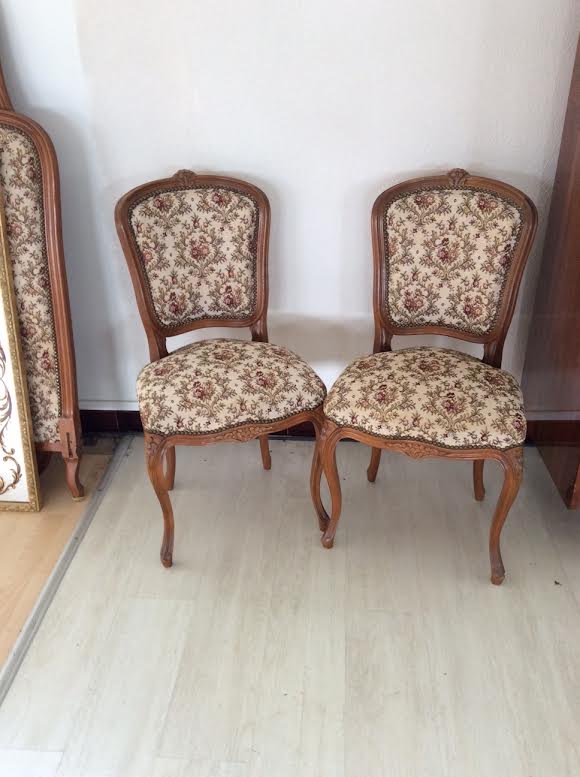 2 upholstered chairs