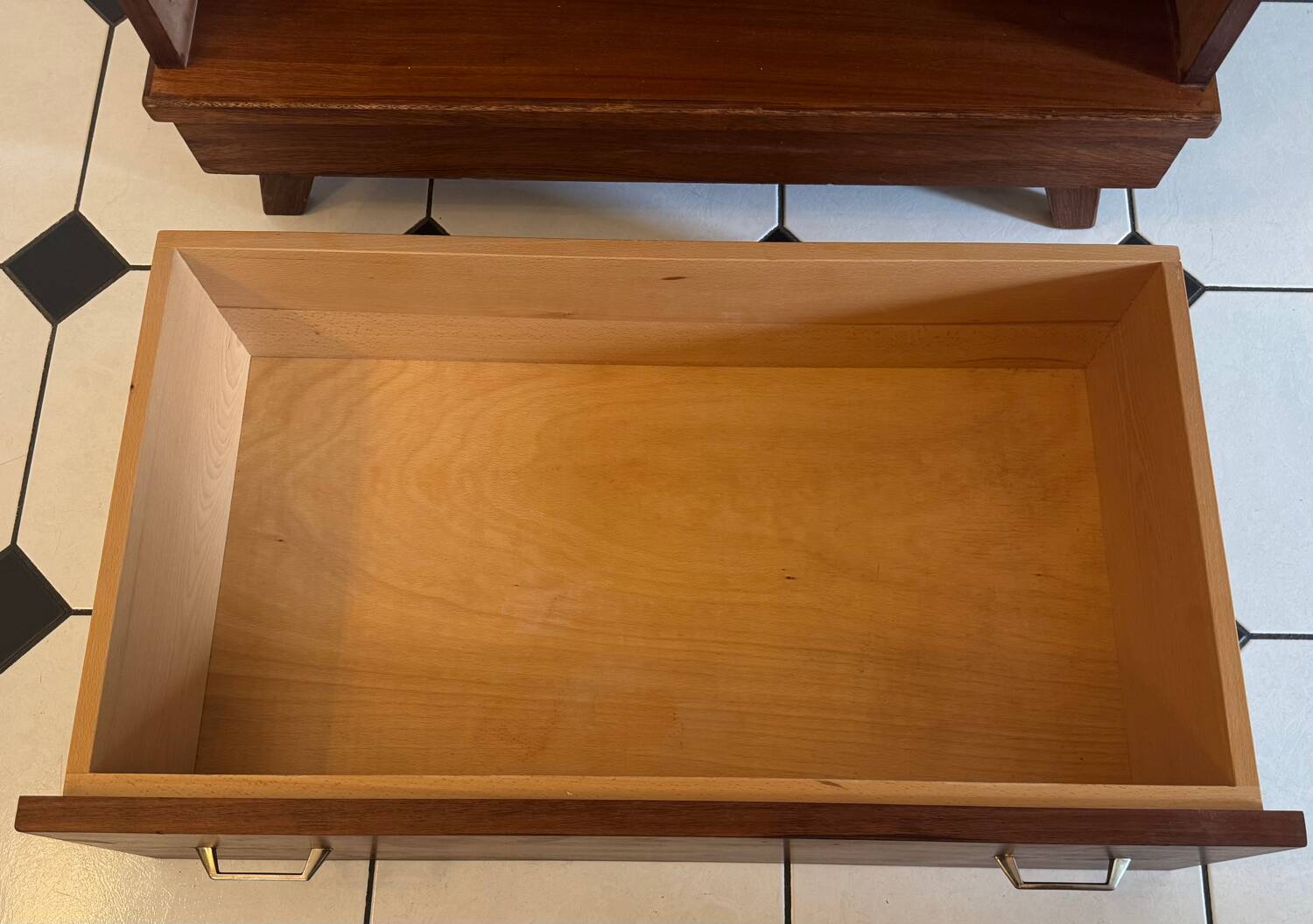 Vintage chiffonier with compass feet