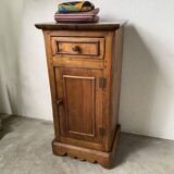 Rustic oak bedside table 1900