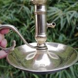 Pair of brass candle holders